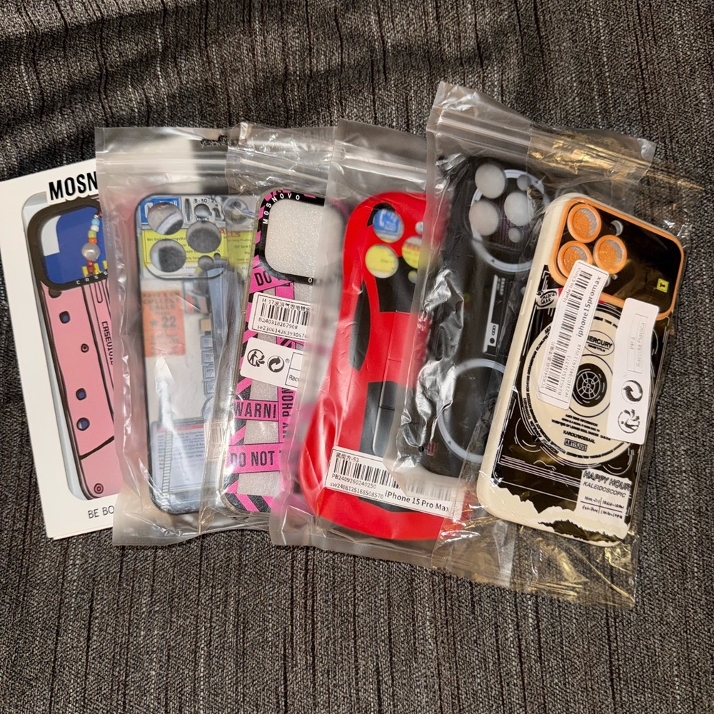 iPhone 15 Pro Max Cases - Pink and Black